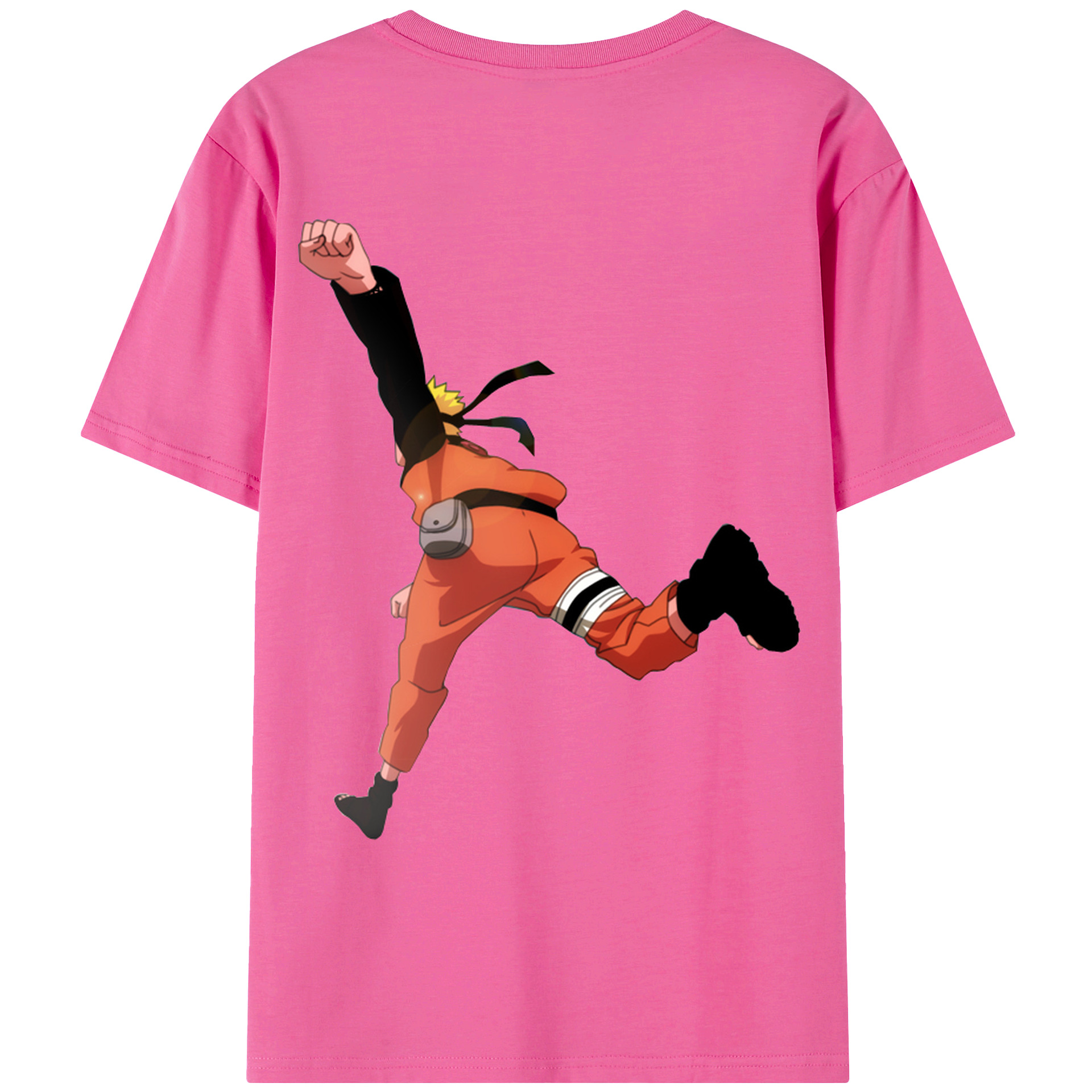 （画像用） NARUTO -ナルト- うずまき ナルト Uzumaki Naruto レディース半袖Tシャツ(バックプリント)